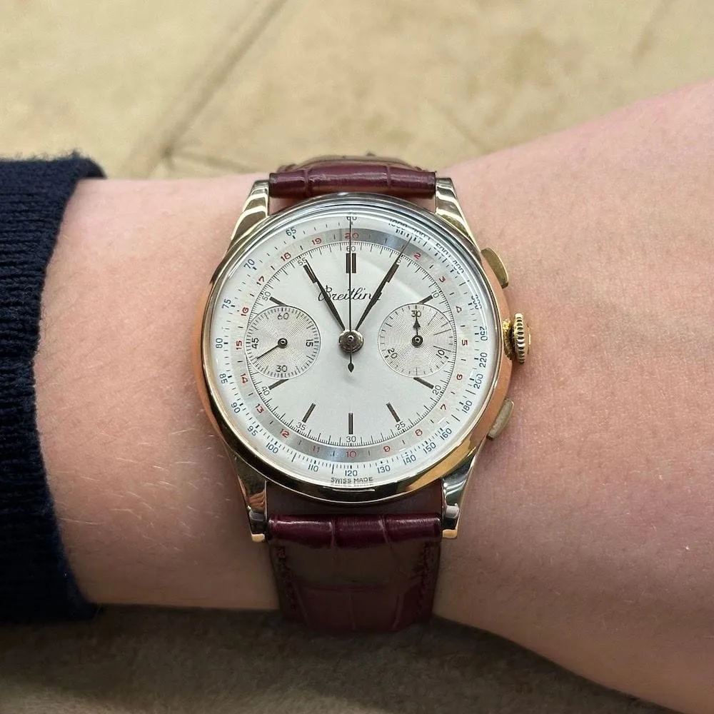 BREITLING - Montre Chronographe or rose sold by 58 Facettes product image thumbnail 3