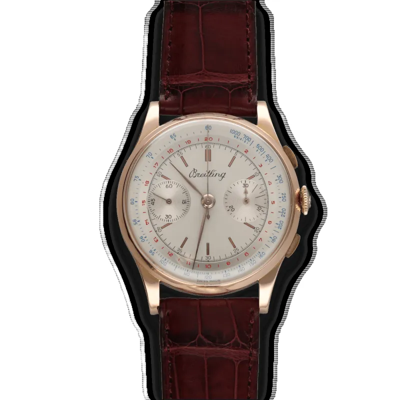 BREITLING - Montre Chronographe or rose sold by 58 Facettes