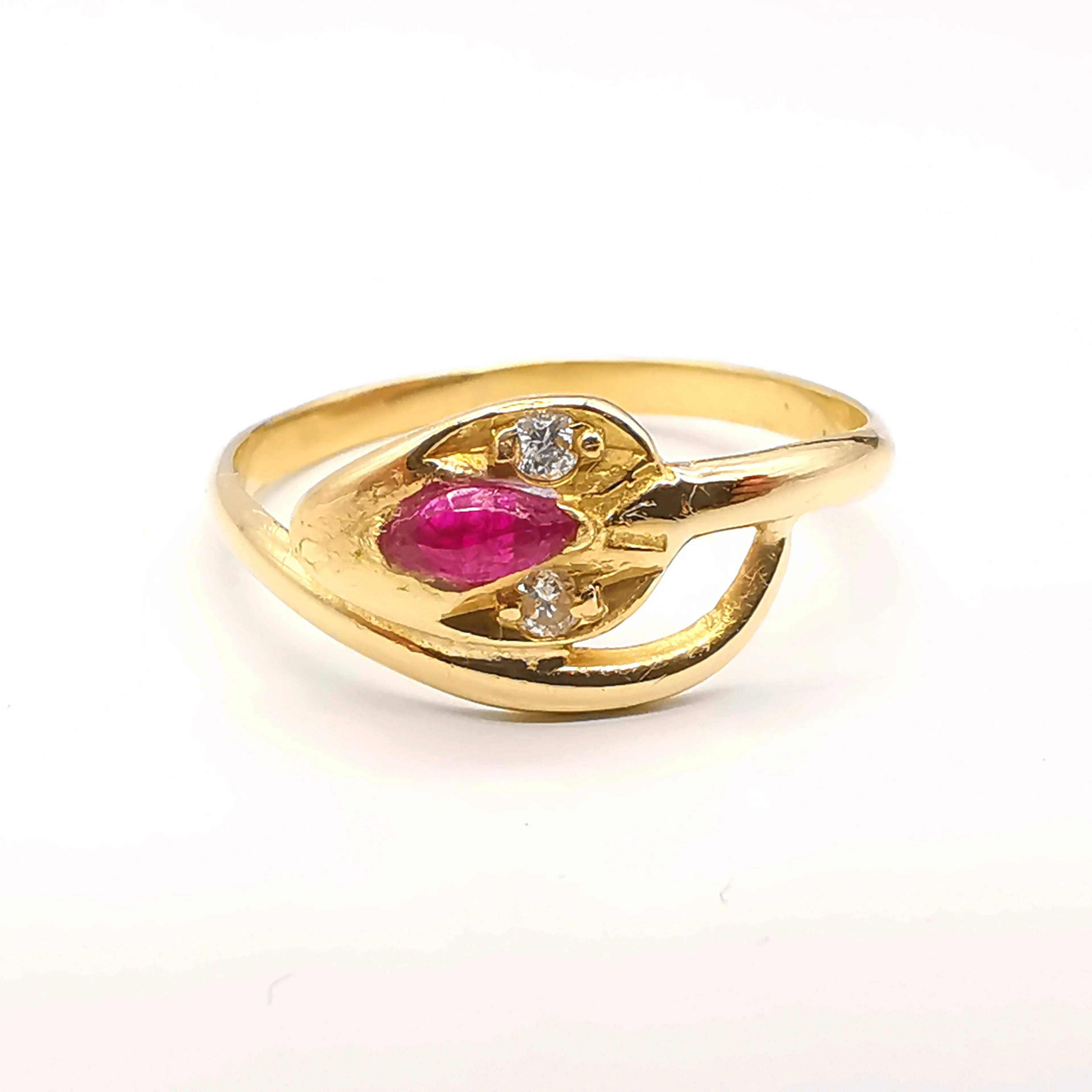 Bague Or Rubis Et Diamants sold by 58 Facettes