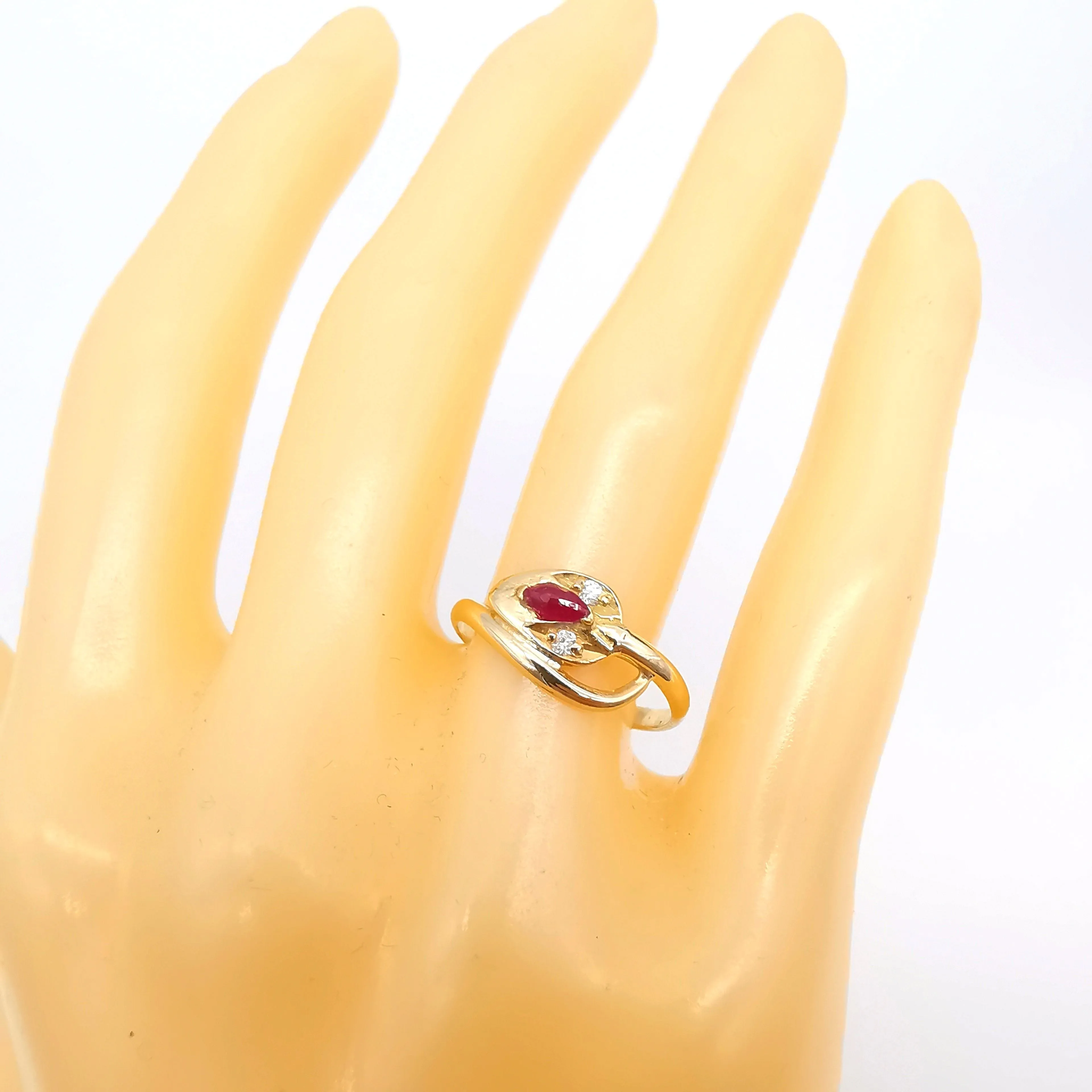 Bague Or Rubis Et Diamants sold by 58 Facettes product image thumbnail 2