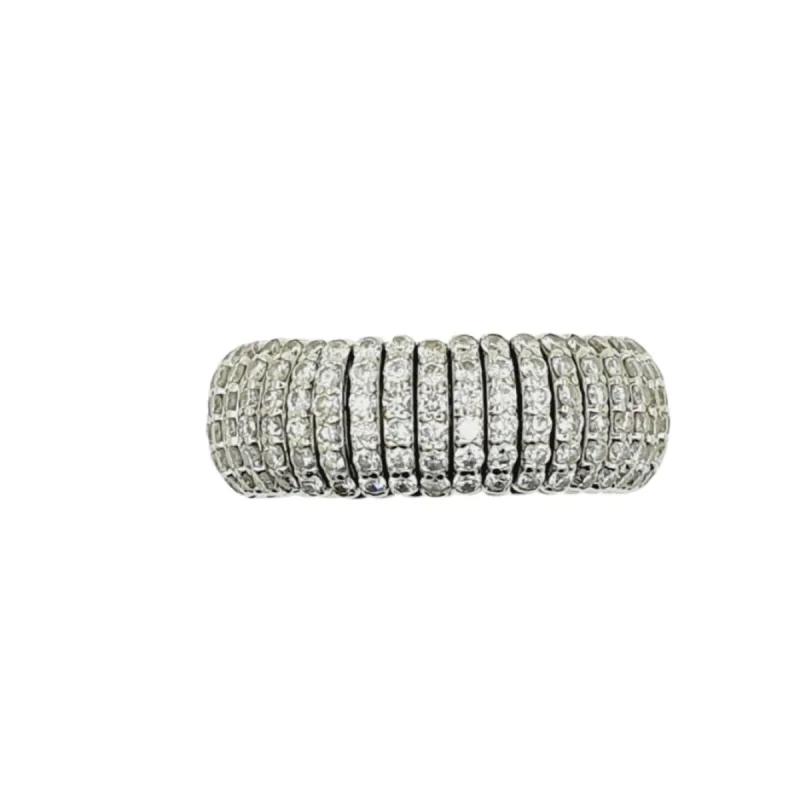 Bague ressort diamants sold by 58 Facettes