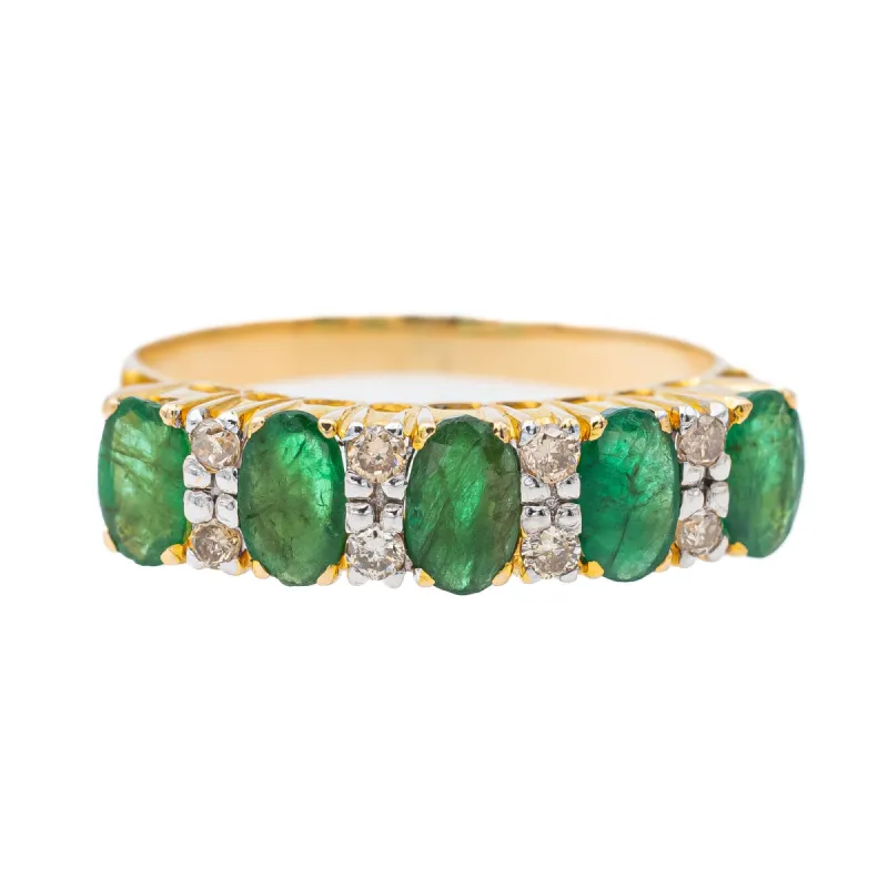 Bague Or jaune Emeraude sold by 58 Facettes