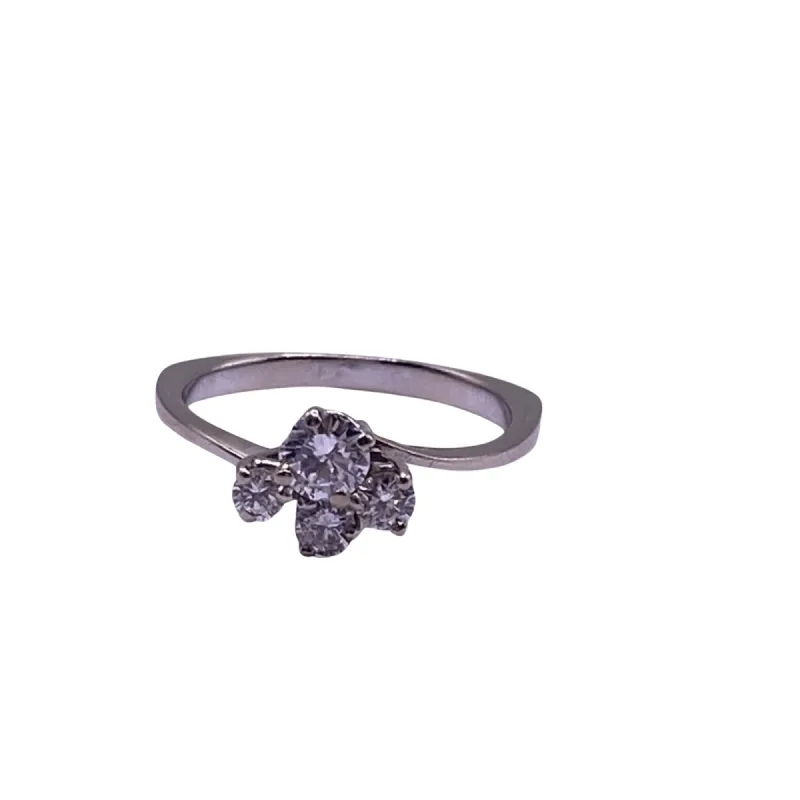 Bague Or Blanc & Diamants sold by 58 Facettes