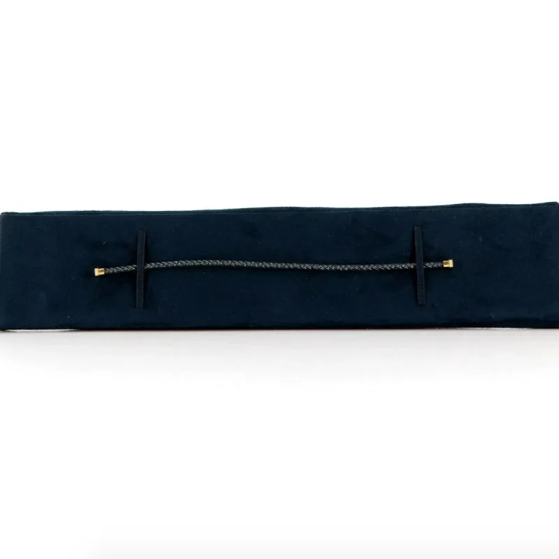 FRED - Bracelet Cordon anthracite et doré sold by 58 Facettes