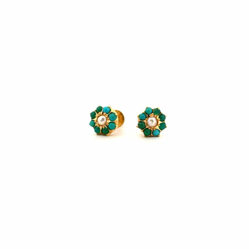 Puces d'oreilles or jaune perle sold by 58 Facettes