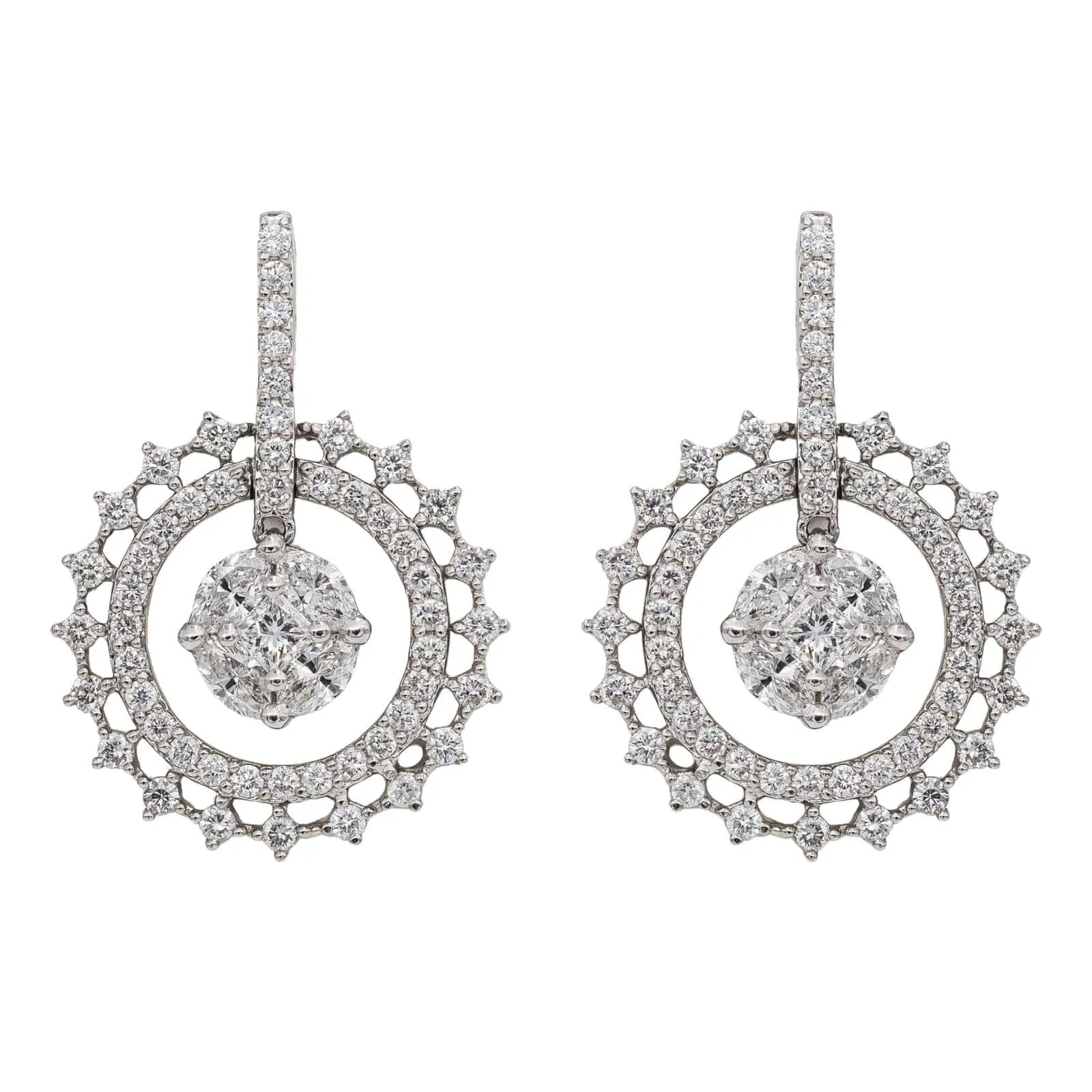 Boucles d'oreilles Or blanc Diamant sold by 58 Facettes