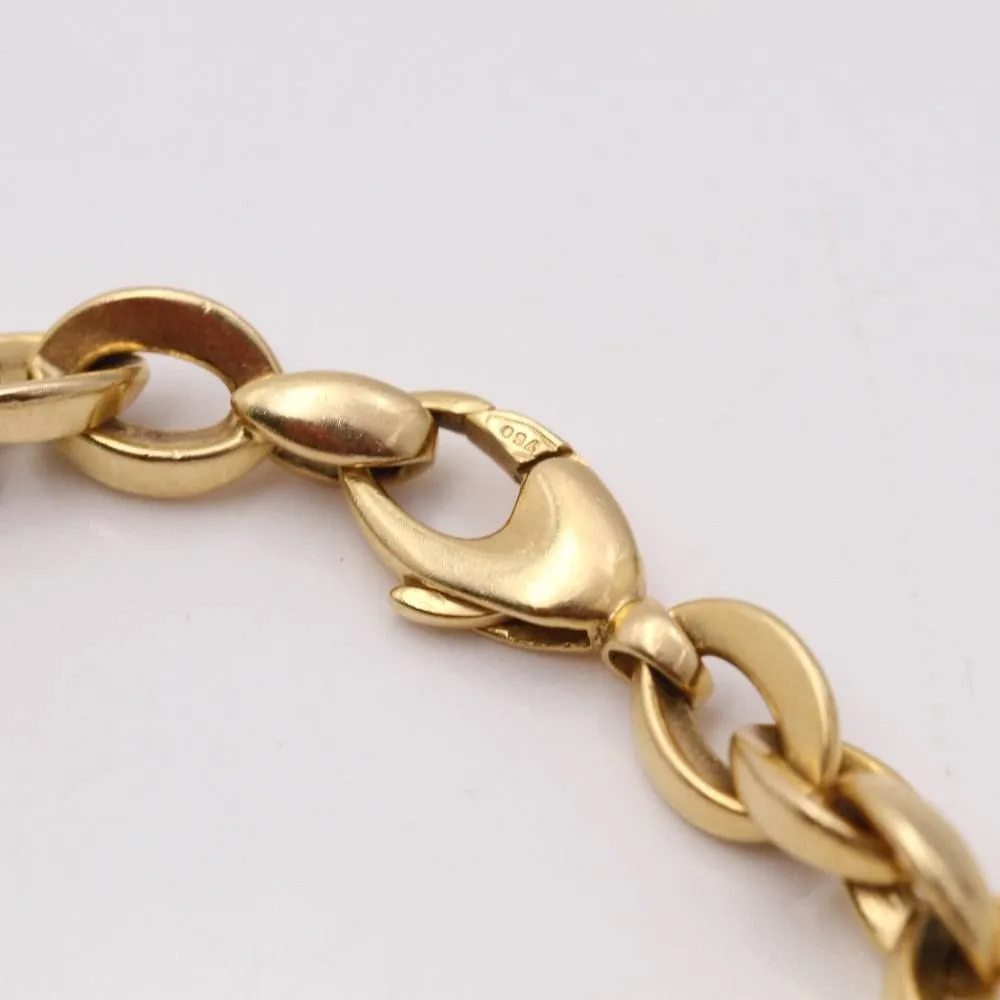 Bracelet semi creux en or jaune sold by 58 Facettes product image thumbnail 3