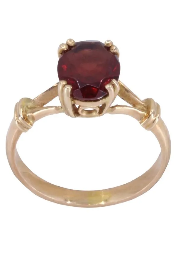 BAGUE MODERNE GRENAT sold by 58 Facettes product image thumbnail 3