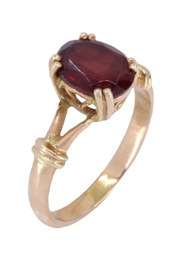 BAGUE MODERNE GRENAT sold by 58 Facettes product image thumbnail 4