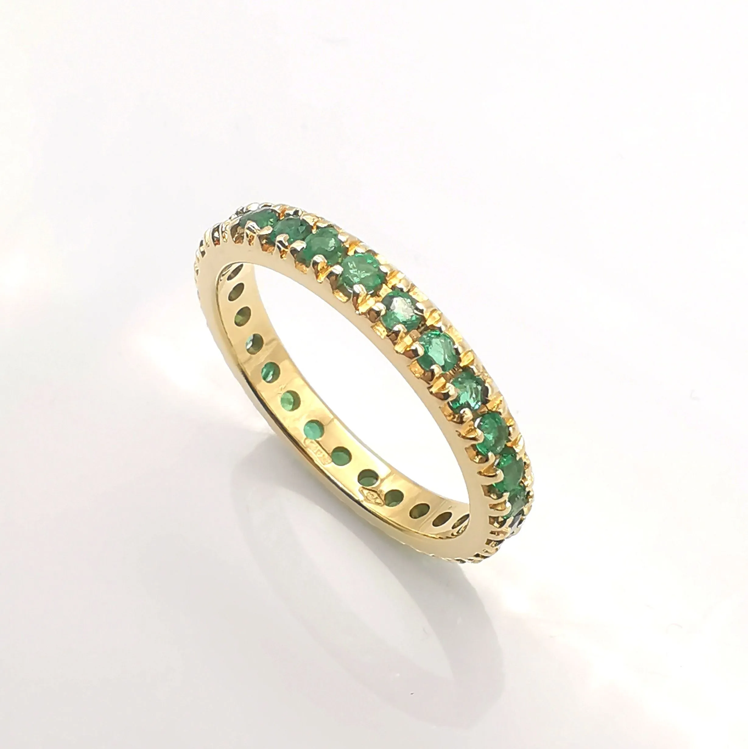 Alliances américaine or et émeraudes sold by 58 Facettes product image thumbnail 4