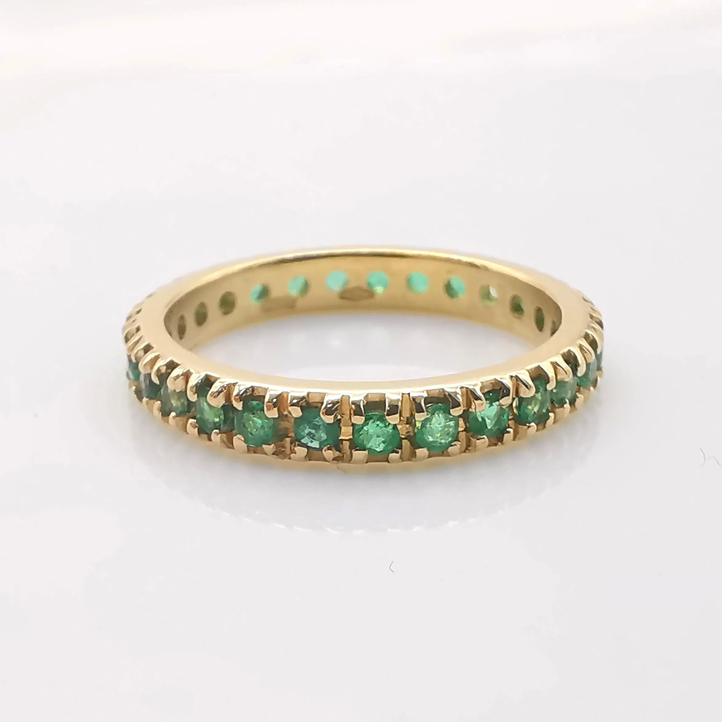 Alliances américaine or et émeraudes sold by 58 Facettes product image thumbnail 2