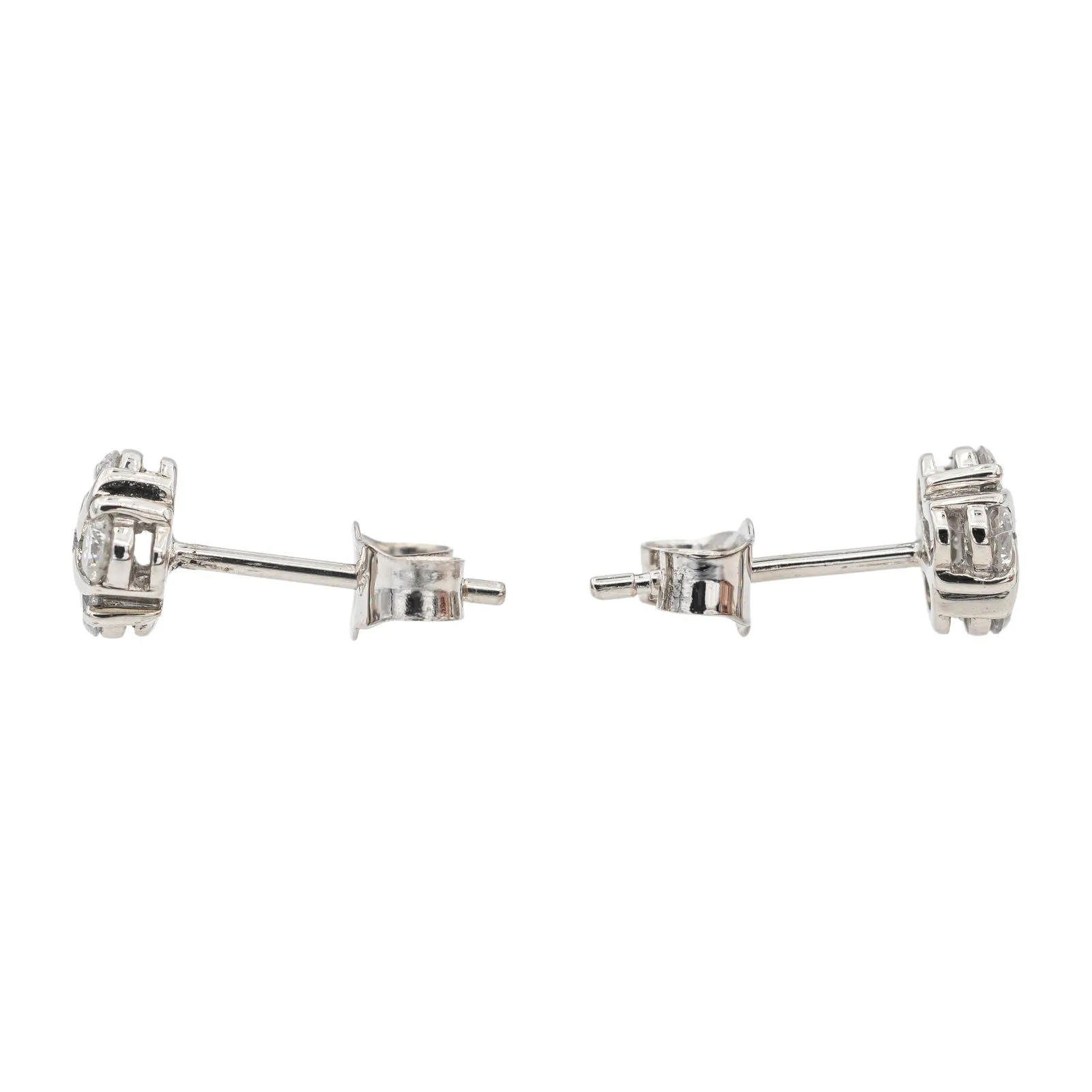 Boucles d'oreilles Puces Or blanc Diamant sold by 58 Facettes product image thumbnail 4