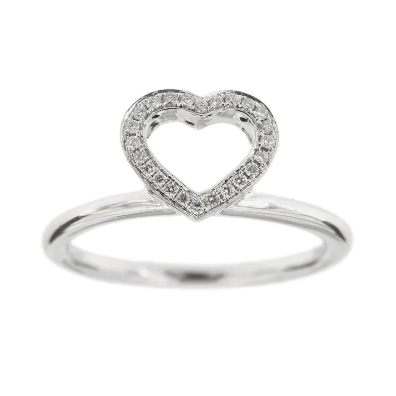 Bague cœur Or blanc Diamants sold by 58 Facettes
