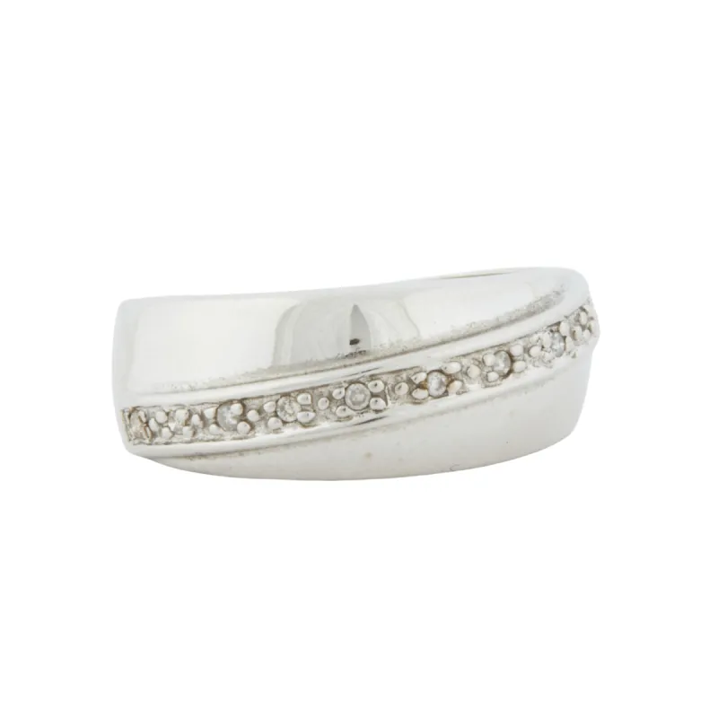 Bague Or blanc Diamants sold by 58 Facettes