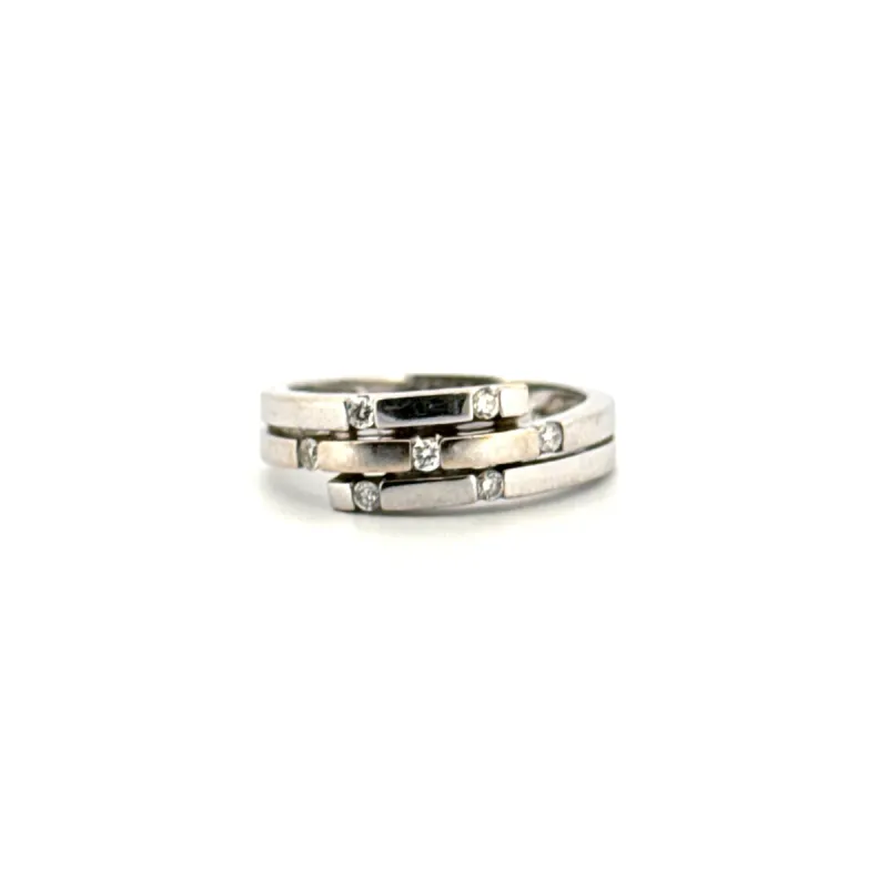 Bague Or Blanc & Diamants sold by 58 Facettes