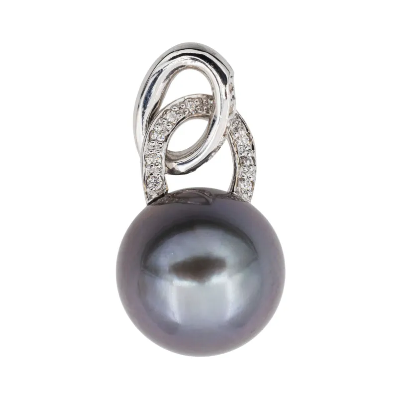 Pendentif Perle de tahiti Or blanc Perle de tahiti sold by 58 Facettes