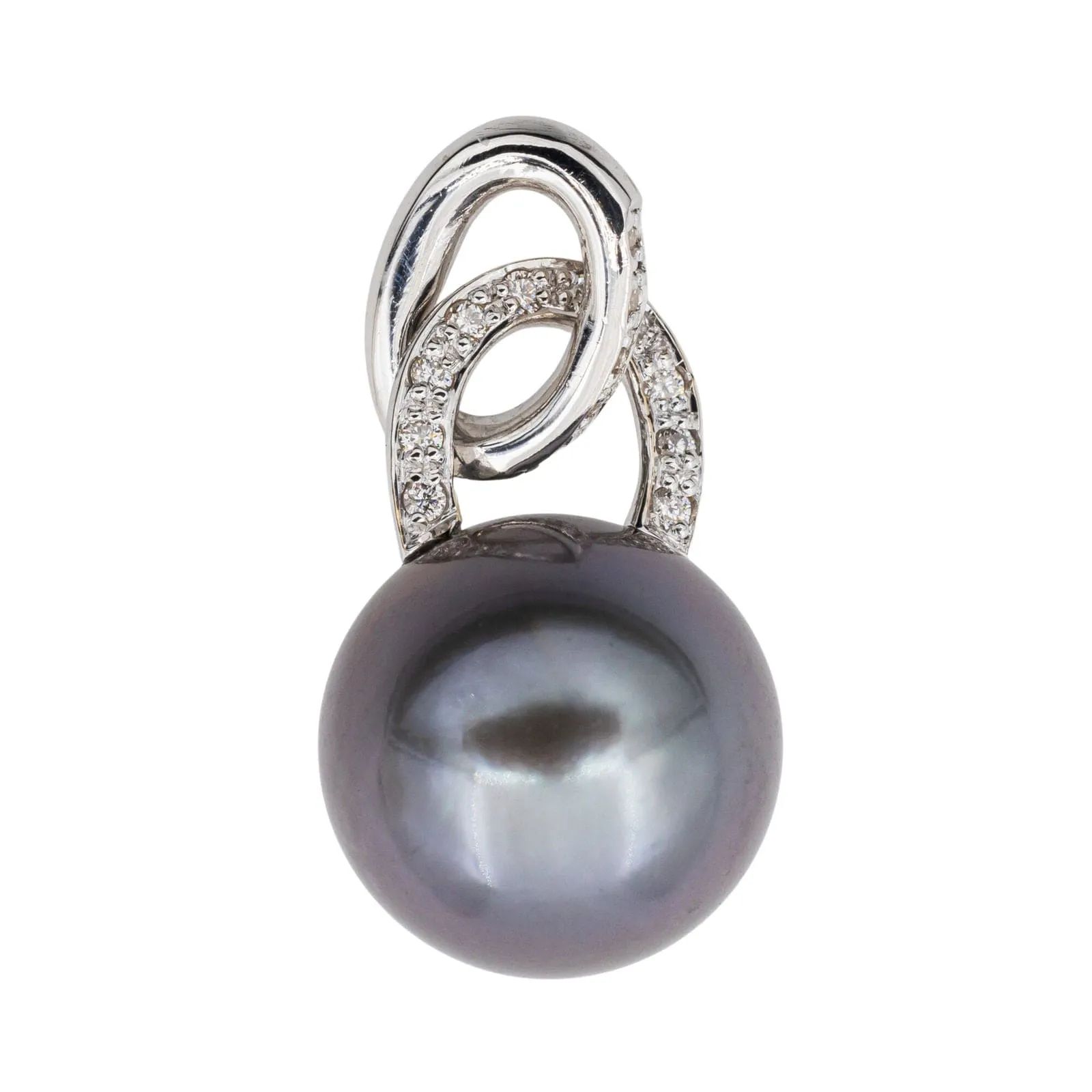 Pendentif Perle de tahiti Or blanc Perle de tahiti sold by 58 Facettes