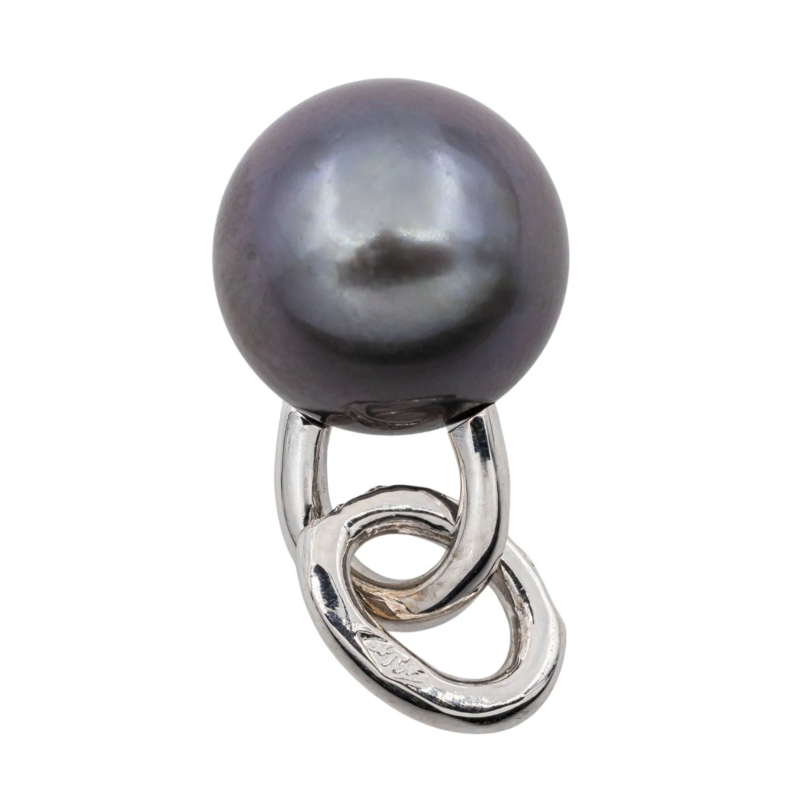 Pendentif Perle de tahiti Or blanc Perle de tahiti sold by 58 Facettes product image thumbnail 2