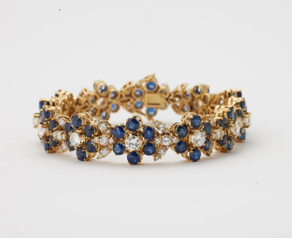 Bracelet saphirs et diamants sold by 58 Facettes