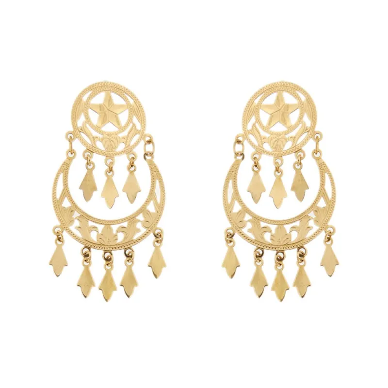 Boucles d'oreilles pendantes gitane sold by 58 Facettes