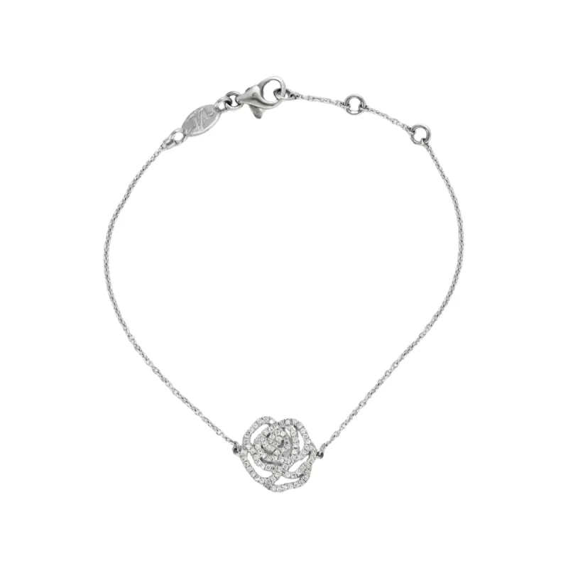 Bracelet or gris avec diamants sold by 58 Facettes