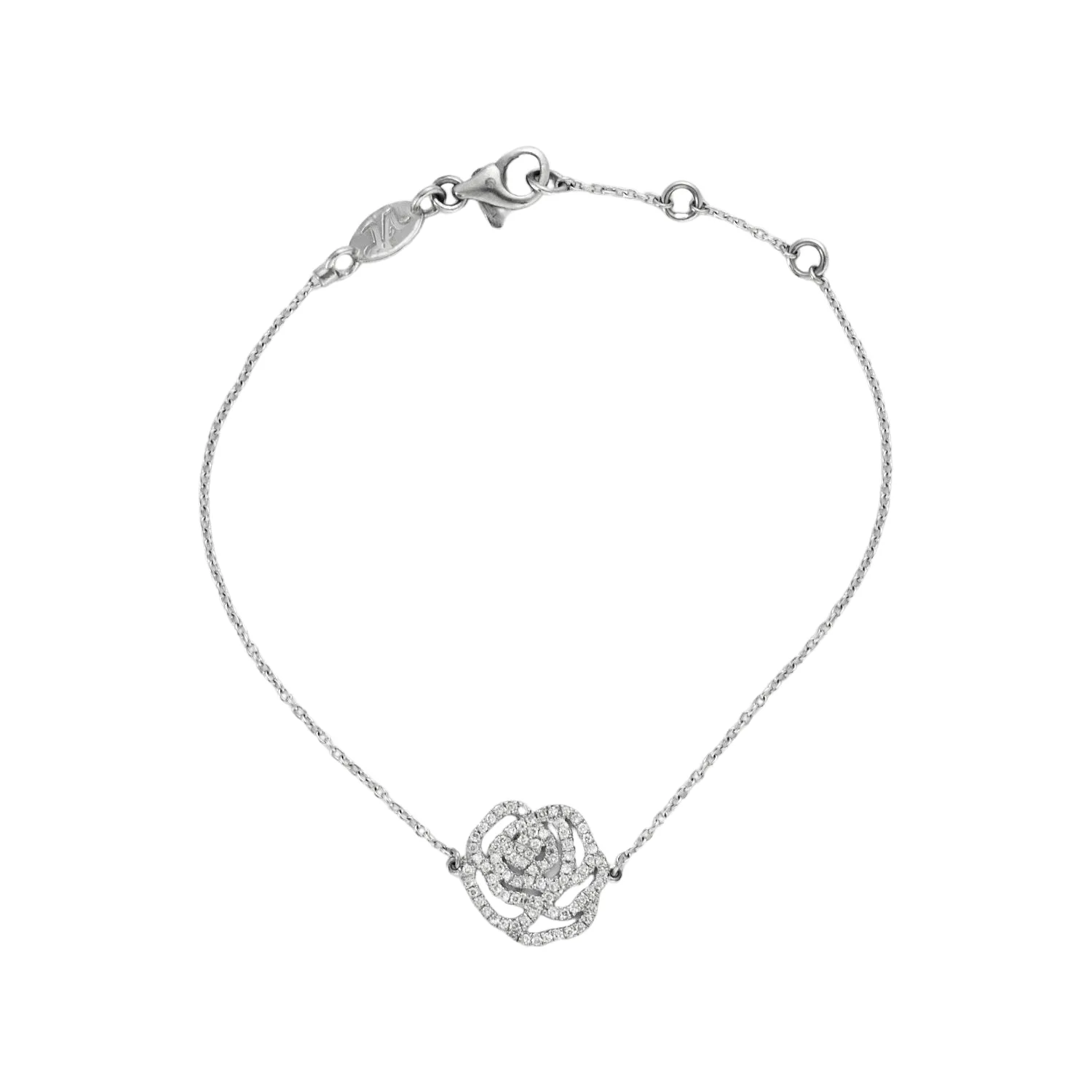 Bracelet or gris avec diamants sold by 58 Facettes