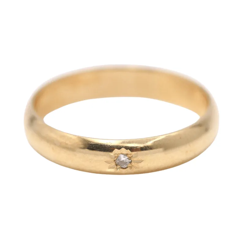 Alliance en or avec 1 diamant sold by 58 Facettes
