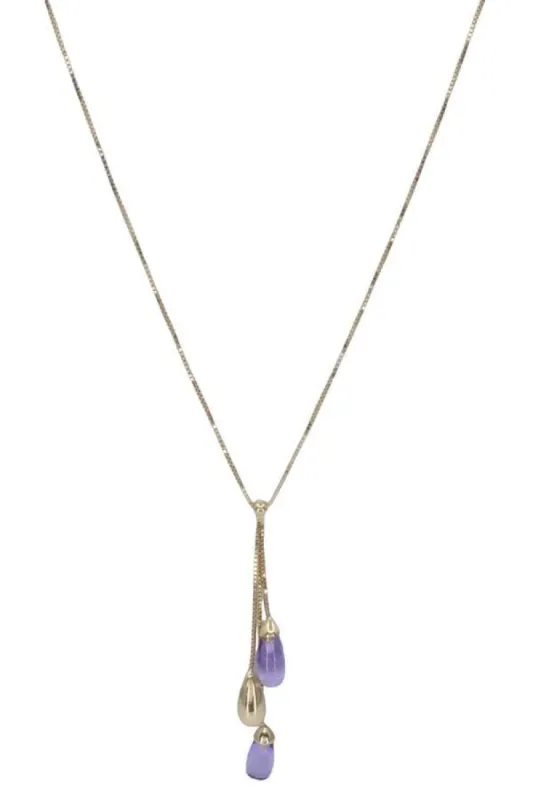 COLLIER GOUTTES AMÉTHYSTES sold by 58 Facettes