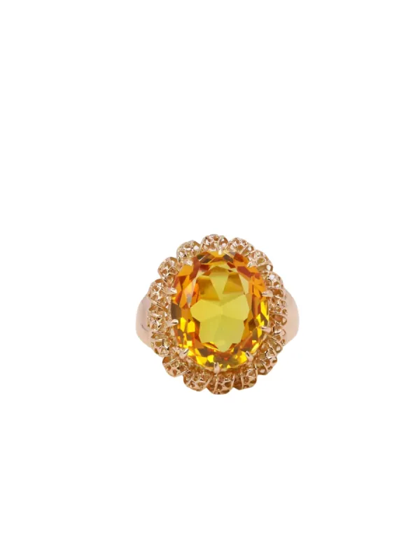 Bague cocktail citrine 5 carats sold by 58 Facettes