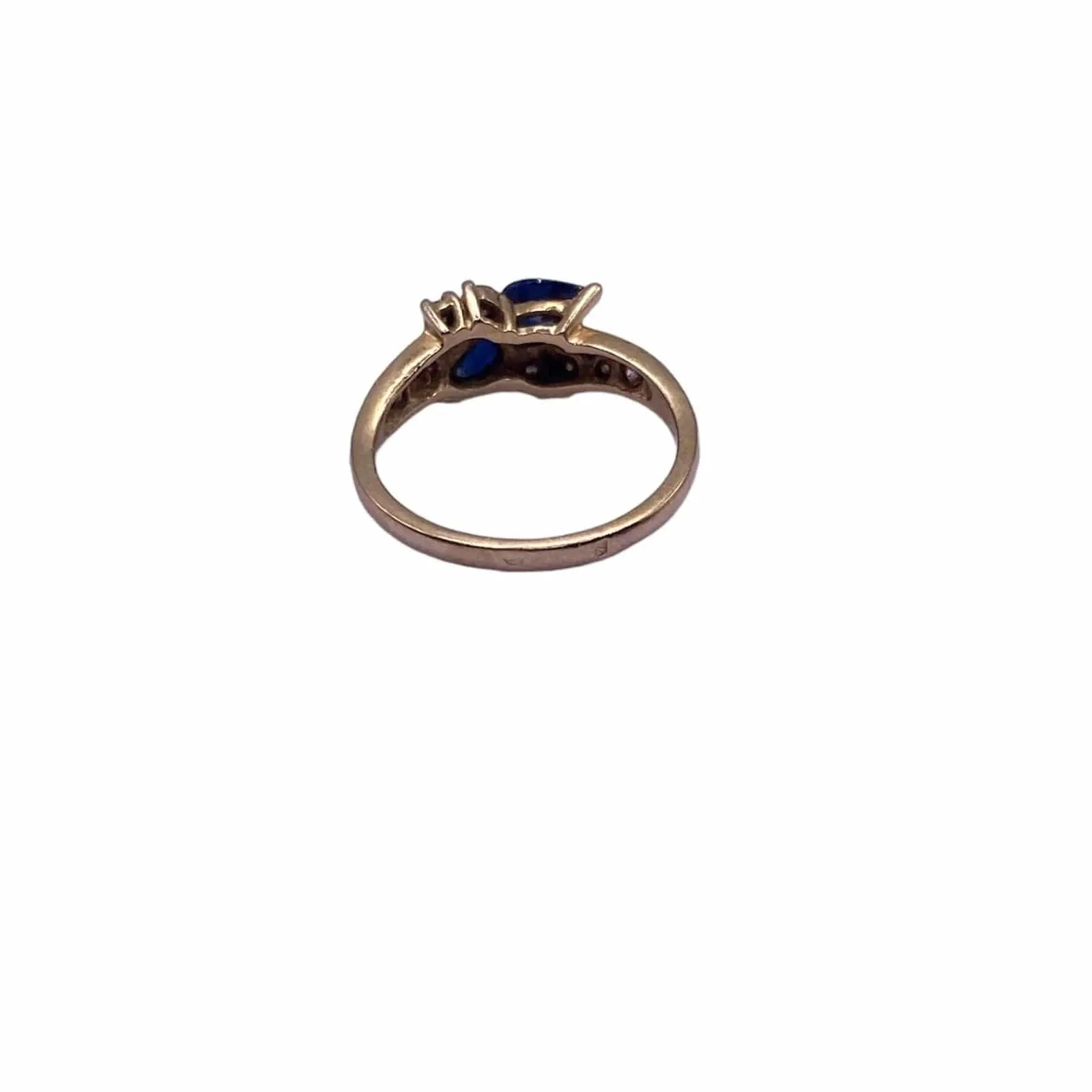 Bague Or Jaune 18k, Diamants et Saphirs sold by 58 Facettes product image thumbnail 3