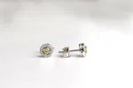 Boucles d'oreilles saphirs jaune diamants sold by 58 Facettes