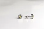 Boucles d'oreilles saphirs jaune diamants sold by 58 Facettes