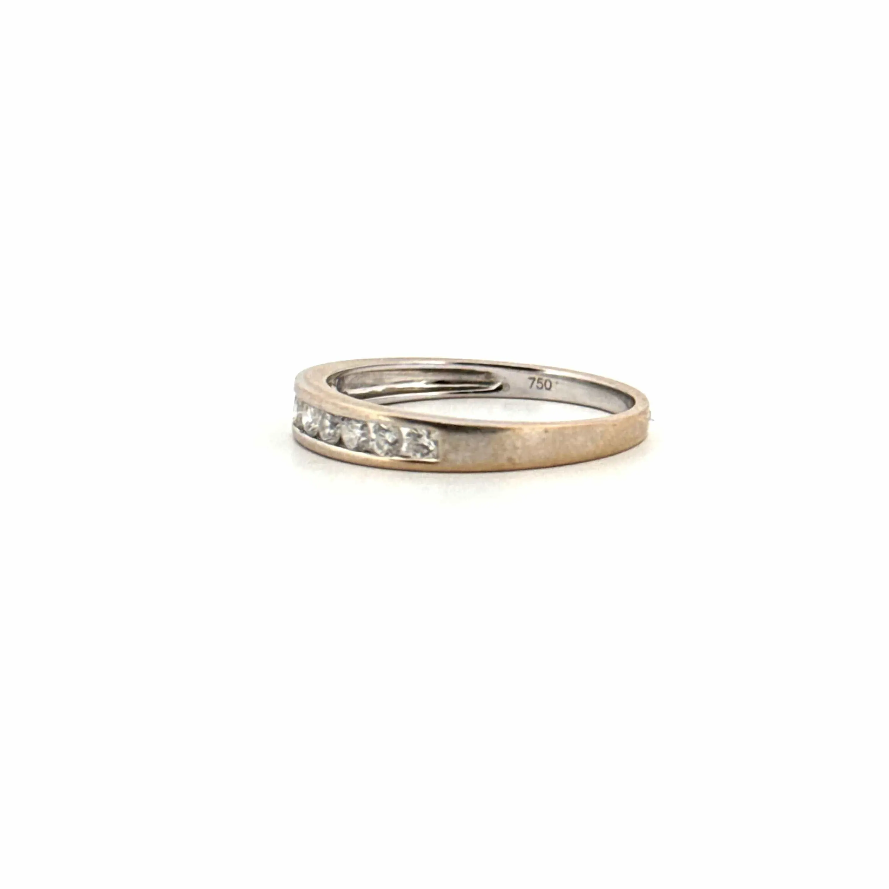 Alliance Demi-Tour Or Blanc 9 Diamants sold by 58 Facettes product image thumbnail 3