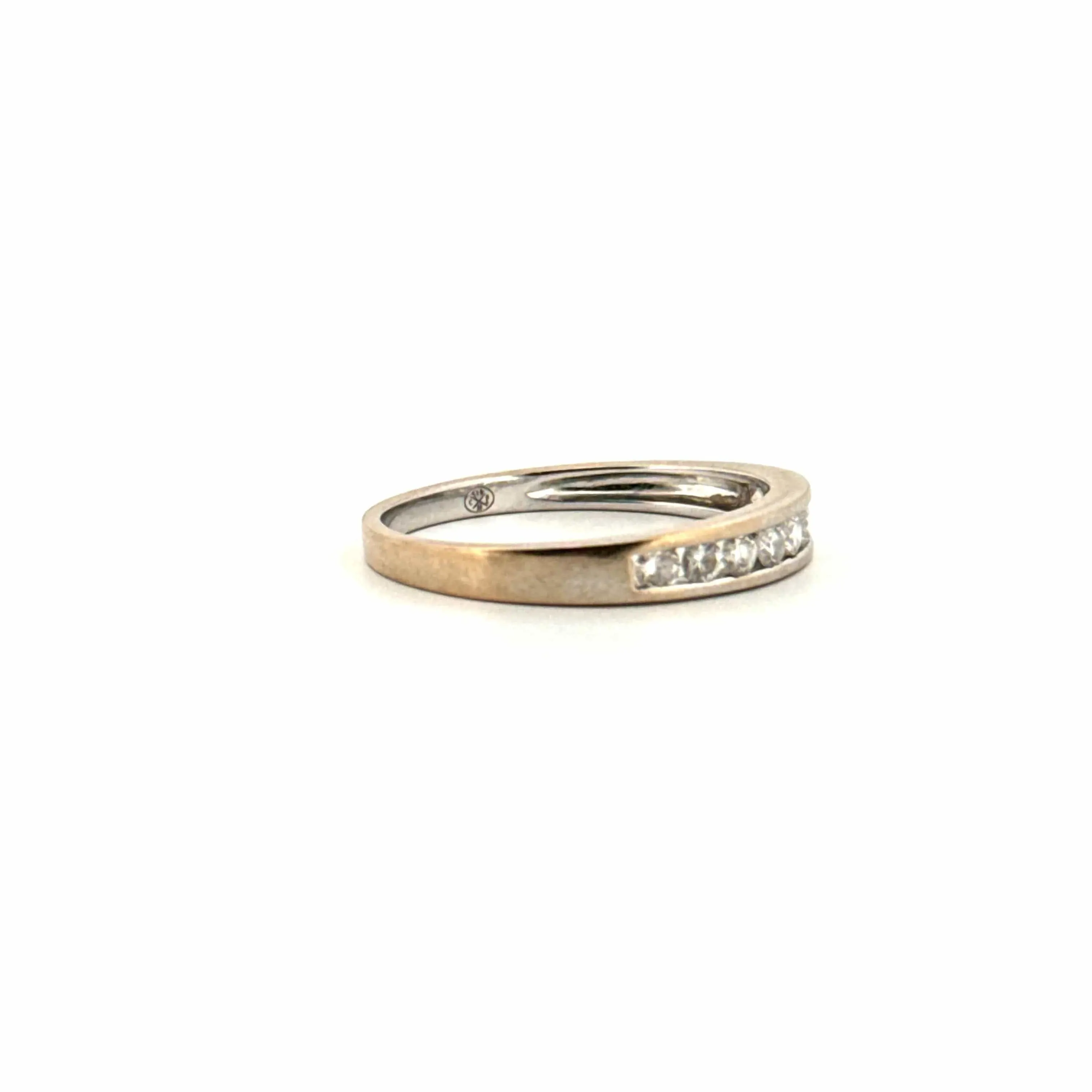 Alliance Demi-Tour Or Blanc 9 Diamants sold by 58 Facettes product image thumbnail 4