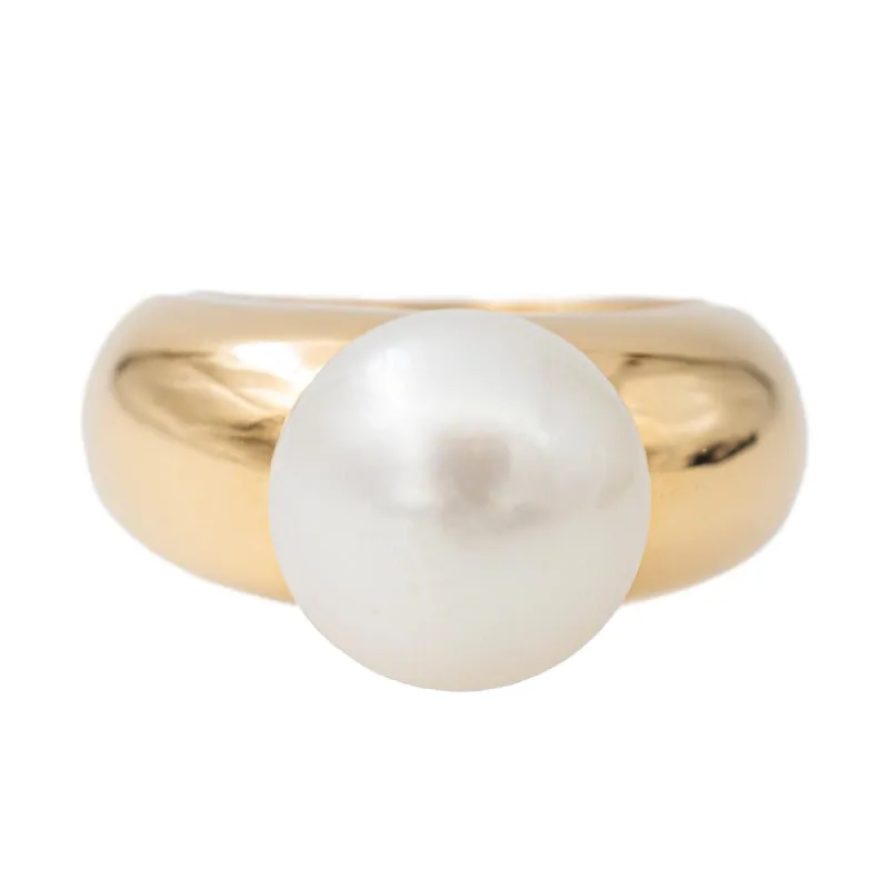 Bague Or jaune Perle sold by 58 Facettes