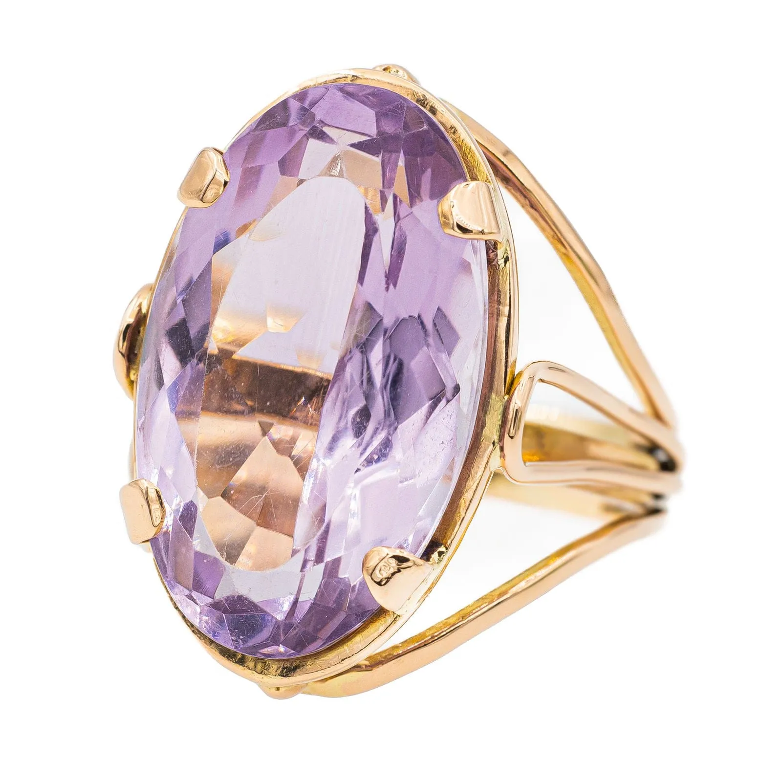 Bague Cocktail Or rose Améthyste sold by 58 Facettes product image thumbnail 3