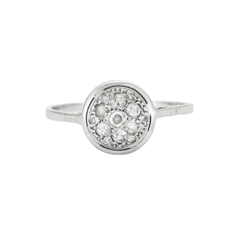 Bague Diamants motif rond sold by 58 Facettes