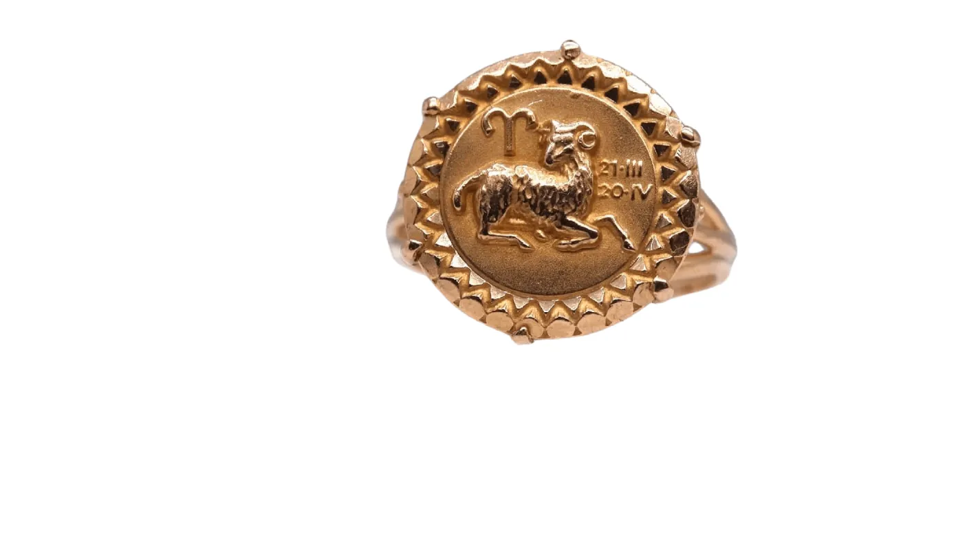 Bague Bélier Or jaune sold by 58 Facettes