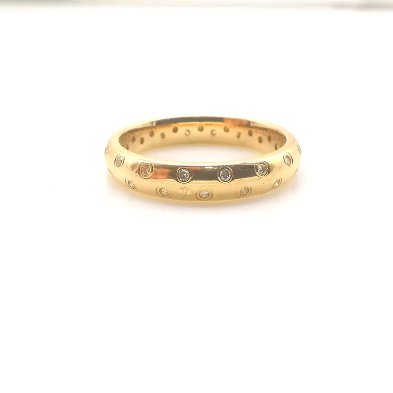 Bague en or jaune diamants sold by 58 Facettes