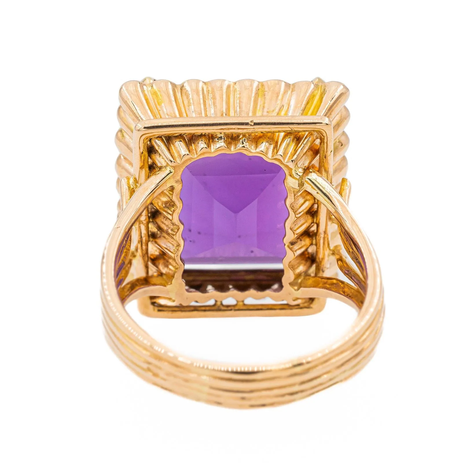 Bague Cocktail Or rose Améthyste sold by 58 Facettes product image thumbnail 5