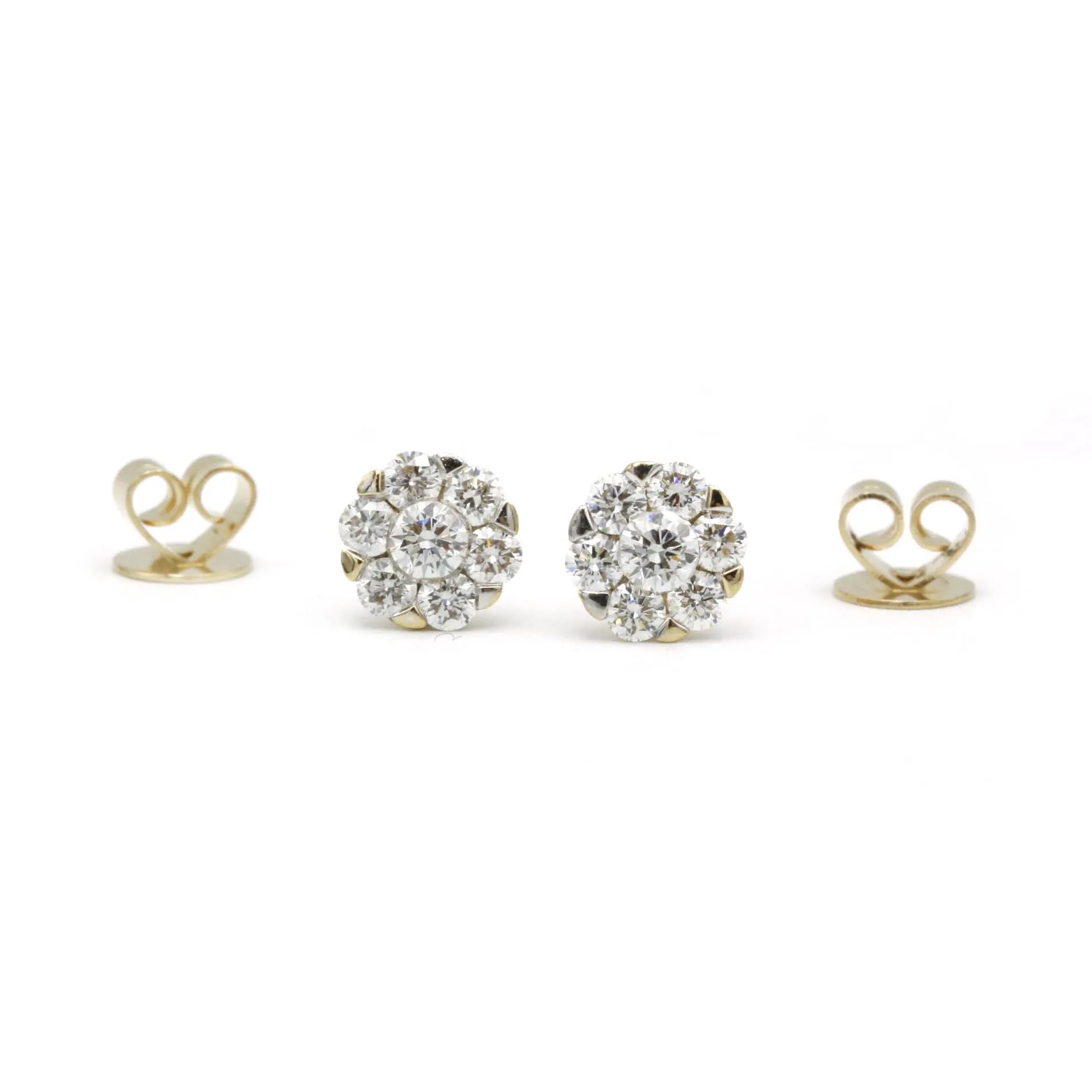 Boucles d'oreilles Fleurs 14 Diamants sold by 58 Facettes product image thumbnail 2