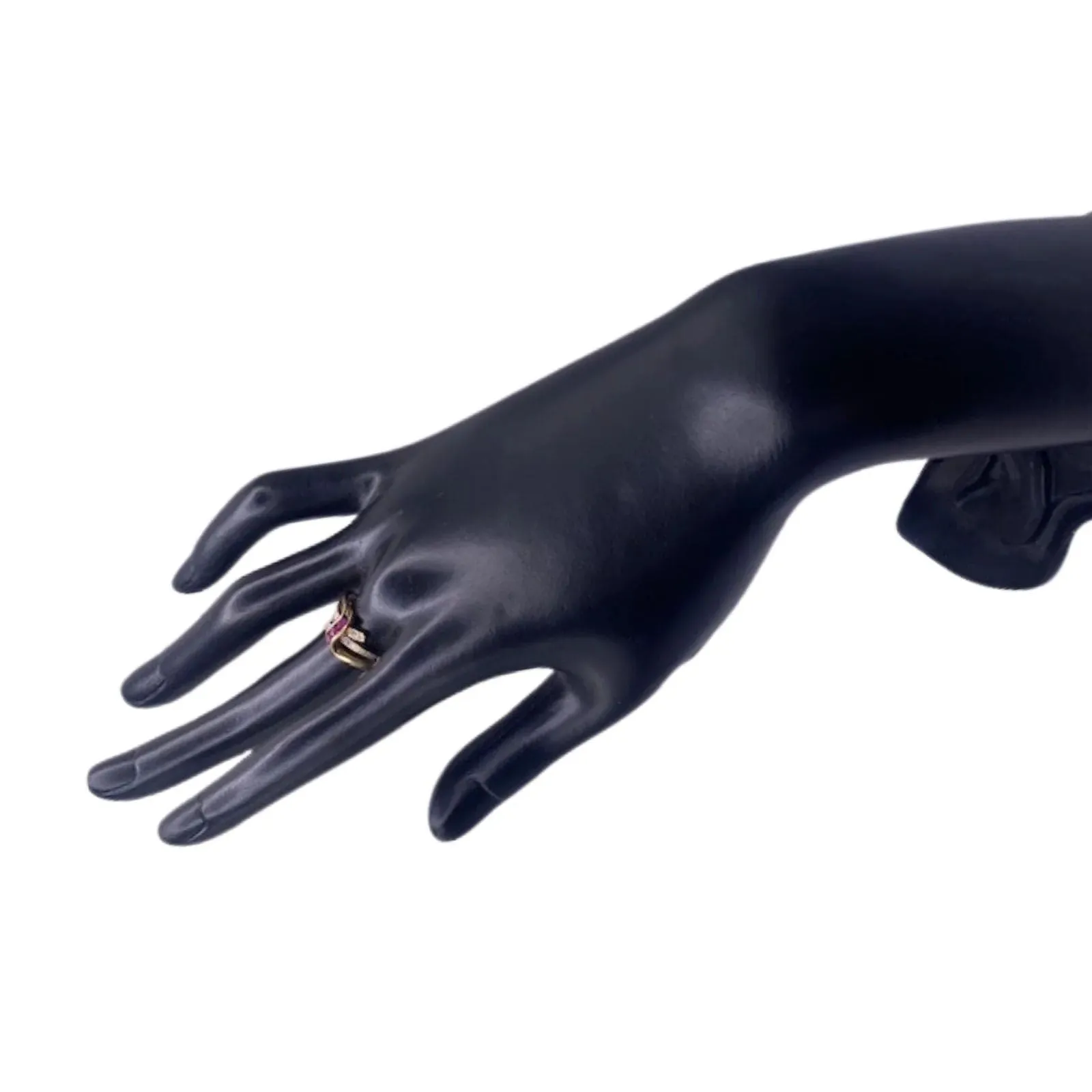 Bague croisée Or Jaune Rubis Diamants sold by 58 Facettes product image thumbnail 2