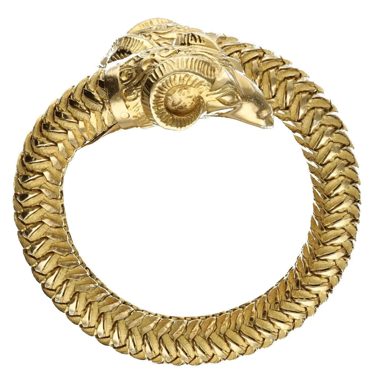 Bracelet Têtes de Belier en or jaune sold by 58 Facettes product image thumbnail 5