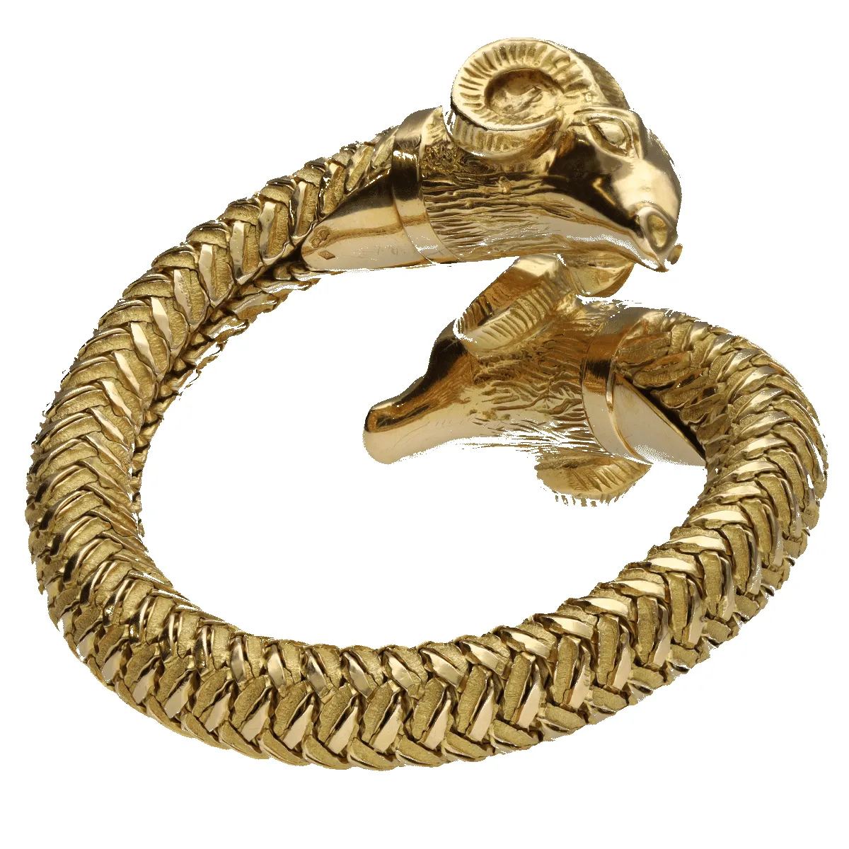 Bracelet Têtes de Belier en or jaune sold by 58 Facettes product image thumbnail 3