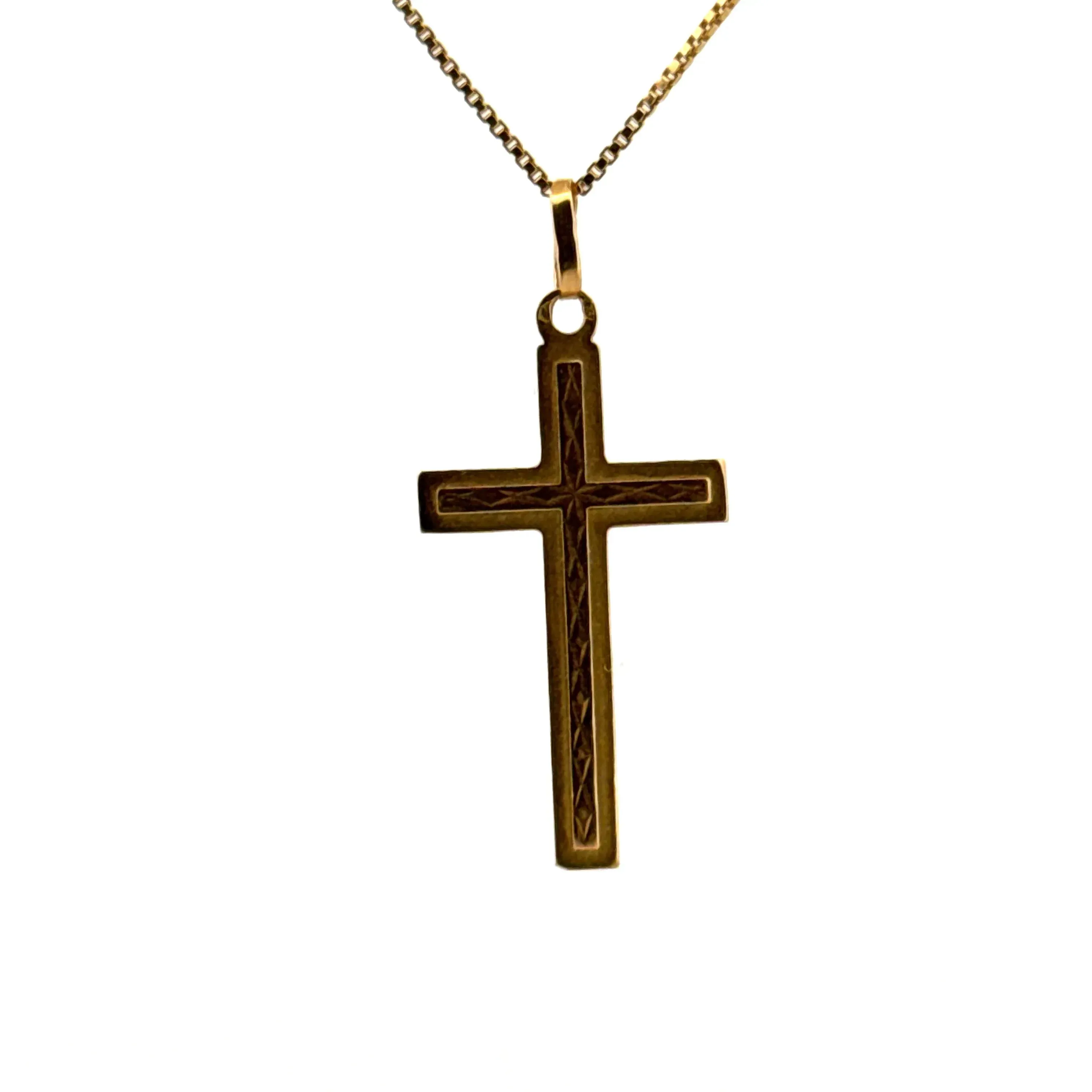 Pendentif Croix or jaune sold by 58 Facettes