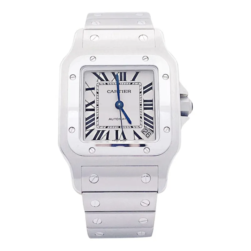 Montre Cartier "Santos Galbée", acier. sold by 58 Facettes