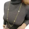 Sautoir Bulgari "Tondo Sun" or jaune, acier. sold by 58 Facettes