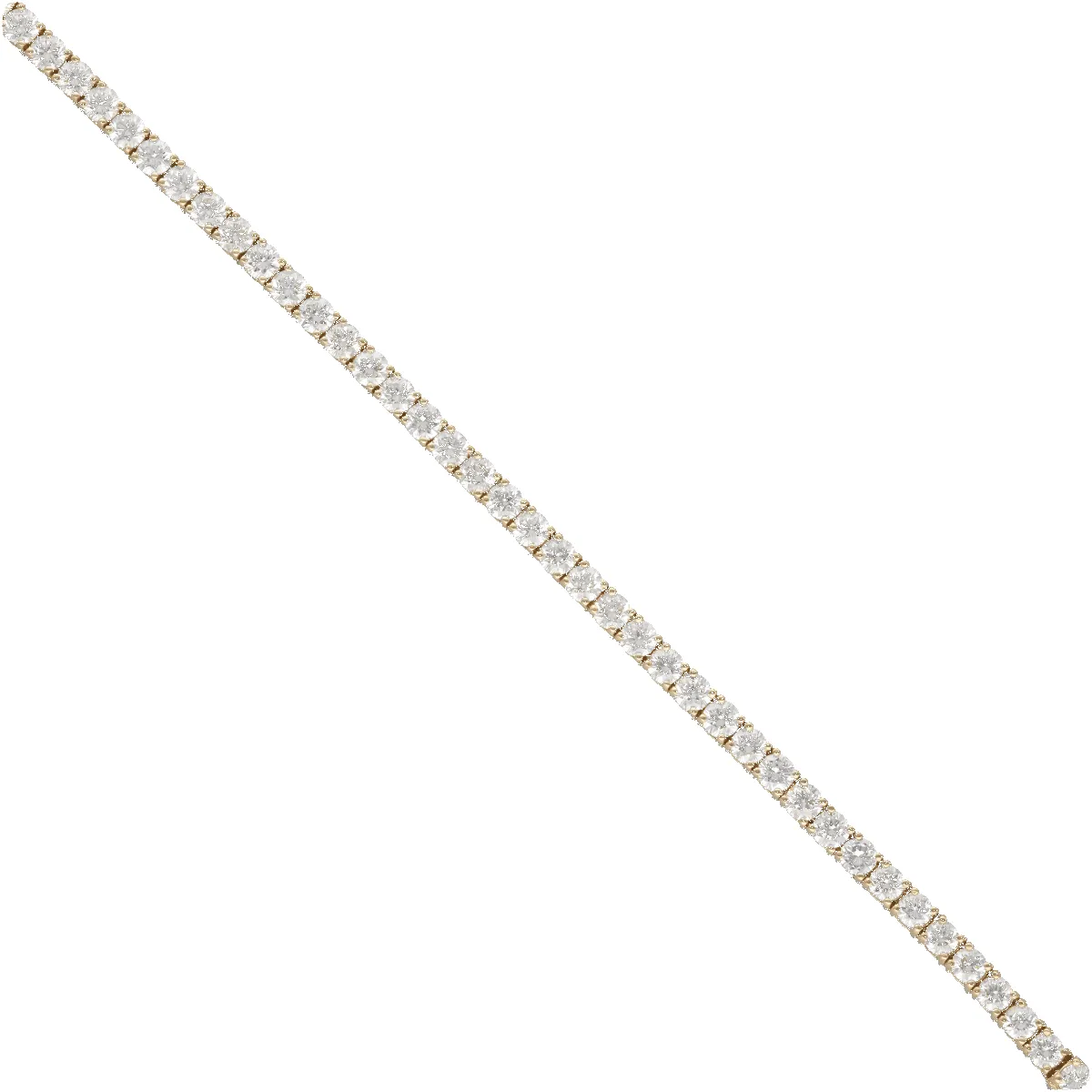 Bracelet ligne en or jaune avec diamants sold by 58 Facettes product image thumbnail 4