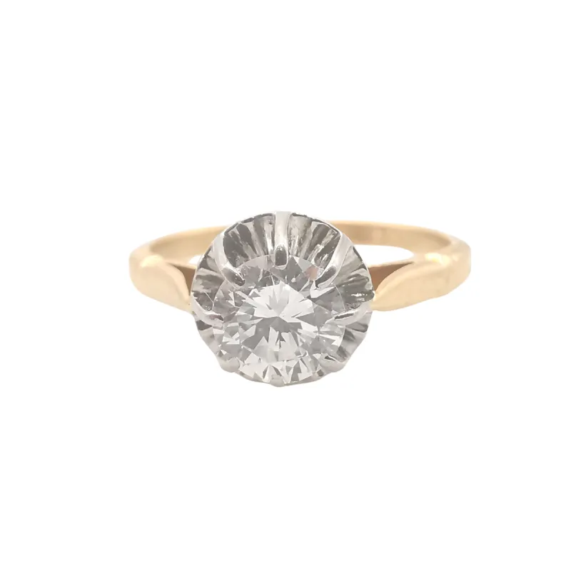 bague solitaire Or platine & diamant sold by 58 Facettes