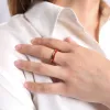 BOUCHERON - Bague Quatre or rose et céramique rouge sold by 58 Facettes